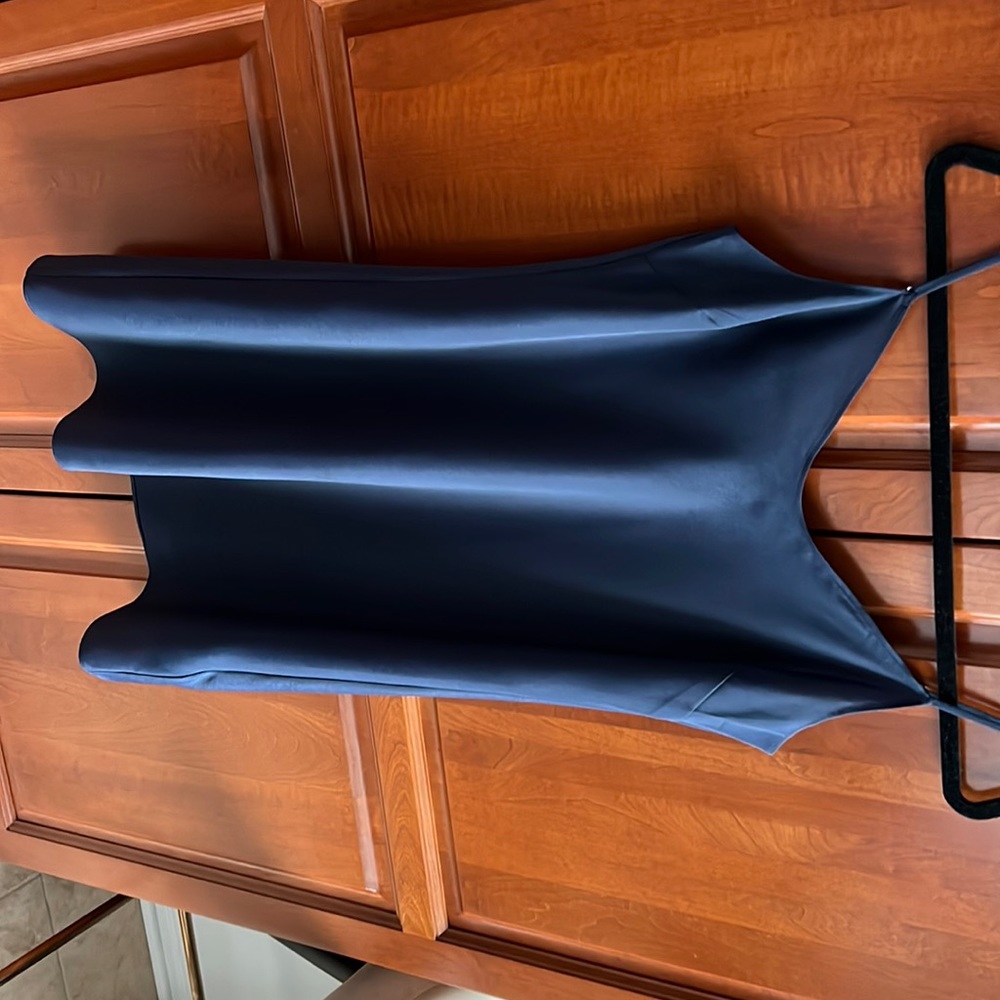 J. Crew slip dress size 4 navy blue.